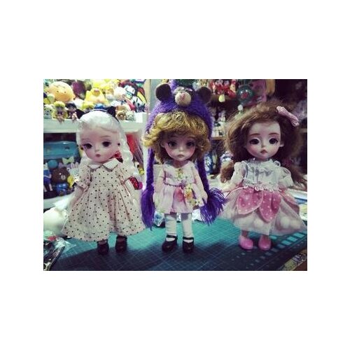 Bjd 1/8 joint body 3D eye plastic bjd doll face can DIY