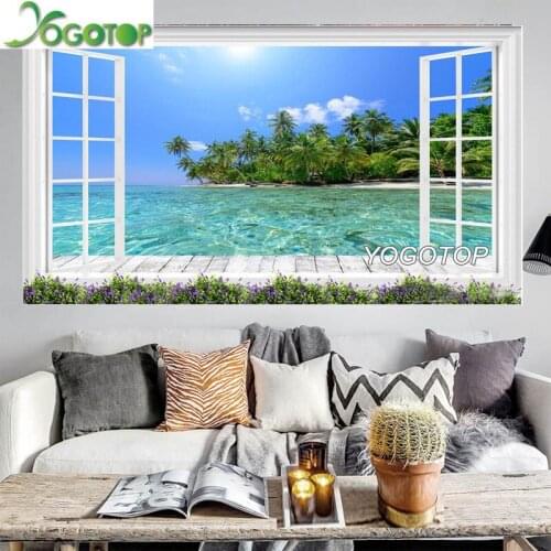 Large diamond Painting window island sea view Full Drill diamond 5d DIY Diamond Embroidery outdoor landscape Gift YY2427