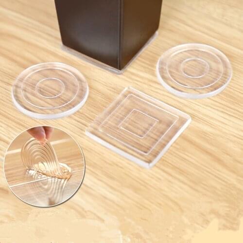 4pcs-8pcs/pack Self adhesive silicone feet pads Non-slip mat floor protectors for chair legs Furniture accessories