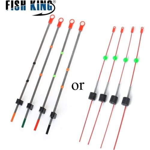 FISH KING winter stainless steel ice fishing top 155mm/170mm 20 pieces/bag handle portable outdoor fishing tackle