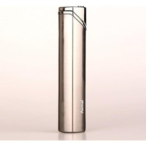 Gas Lighter Classic Simple Style Butane Mirror Smoking Windproof Lighter Cigarette Personality Gift for Men and Women Gadgets