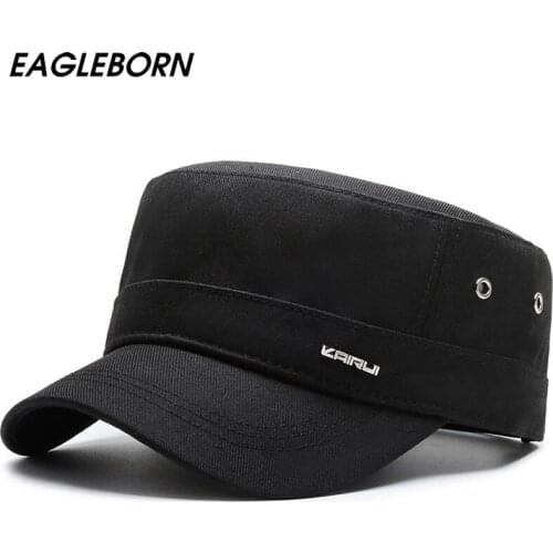2021 New Fashion Solid Military Cap Letters Spring Autumn Men Hats Sunshade Casual Sunscreen Baseball Cap Women Military Caps