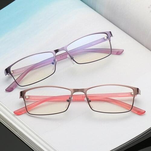 Colorful Glasses Frame Men Computer Gaming Goggles Eyeglasses Business Men Essential Full-frame Glasses for men women Eyewear