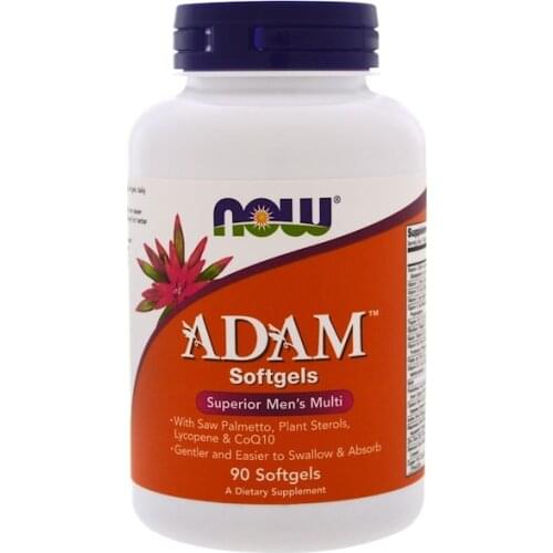 Now Foods ADAM Superior Mens Multi 90 Softgels Saw Palmetto Plant Sterols Lycopene CoQ10 multi-vitamin FREE SHIPPING