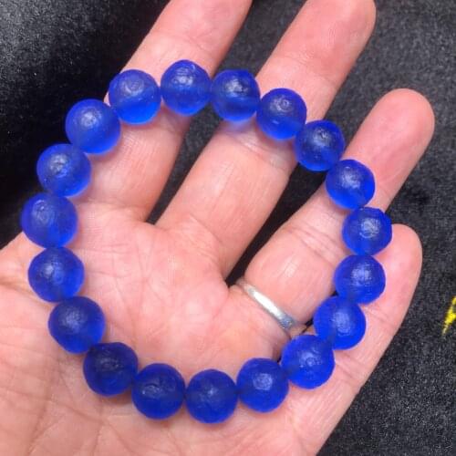 Natural Czech meteorite boulder crystal energy stone bracelet