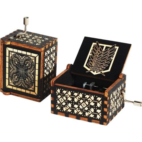 2021 NEW Wooden Hand Crank music box gift Jurassic Park QUEEN You My Sunshine Christmas Birthday GiftS New Year gift