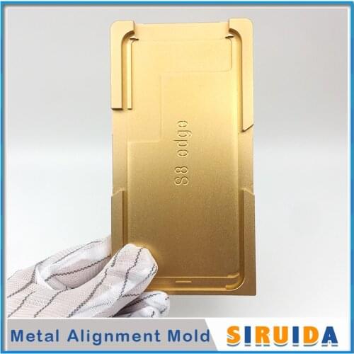 New upgrade Metal Alignment Mould for Samsung S8 S6 edge S6+ S7 S8+ S9 S9+ Note 9 S10 Plus LCD Glass OCA Lamination Positioning