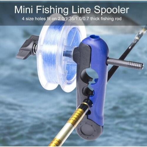 1Pcs Mini Portable Fishing Line Spooler Adjustable Board Bobbin Size Thick Fishing Reel 2.0/1.35/1.0/0.7 Spool Rod For 4 Wi L5B0