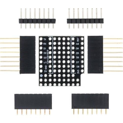H72 10set 10pcs Breadboard Expansion Shield Pin Lithium battery For WeMos D1 Mini Module Sensor