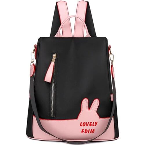 Fashion backpack Large Capacity Women Oxford Cloth Anti-Theft Backpack Multi-Purpose Daily Commuting Shoulder Bag