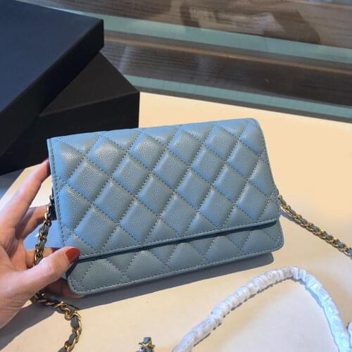 Brand new high end customized luxury mobile phone bag WOC caviar shoulder bag Diamond Fashion Womens bag