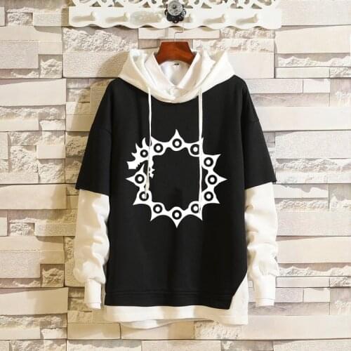 Hot Japanese Anime Seven Deadly Sins Cosplay Harajuku Hoodie Unisex Cute Manga Graphic Fashion Sweatshirts Casual Streetwear