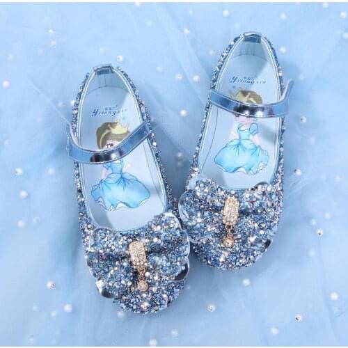 Spring 2020 new childrens shoes sequins girls princess shoes flash baby dance shoes casual toddler high quality sandals