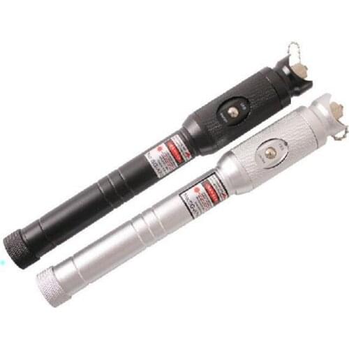 High Performance 50mW VFL Optical Fiber Cable Identifier Tester Fiber Optic Visual Fault Finder Locator 50Km metal Red pen