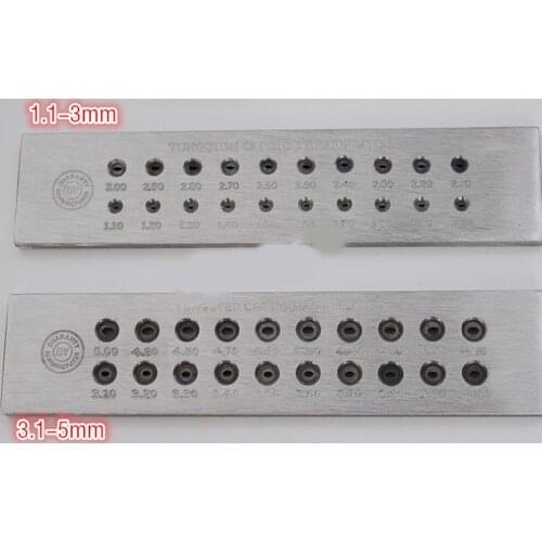 Tungsten Carbide Wire Drawplate 1.1-3.0MM Oval Shape Draw Plates Jewelry Tools & Equipments