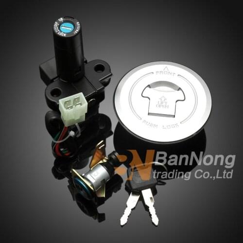 Motorcycle Ignition Switch Lock Fuel gas Tank Cap Cover Seat Handle Locks Include Key For Honda X4 CB1300 1997-2000 3 Locks