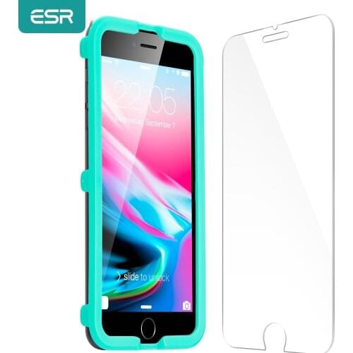 ESR Screen Protector for iPhone X 8 7 Plus 6 6S 5S SE Tempered Glass 9H Protector Film for iPhone X Screen Protector Flim Glass