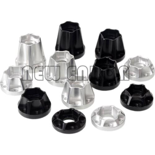 1:10 2P Aluminium 12mm Wiel Hex Hub RC 1.9 "2.2" Velg FIT Voor 1/10 Axiale SCX10 Traxxas TRX4 D90 NIEUWE ENRON