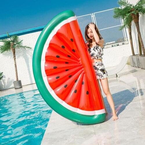 185*79cm Watermelon floating row Inflatable Swimming Ring for Pool Adult Swimming Ring Float Swim Circle Toys Beach Party Supply