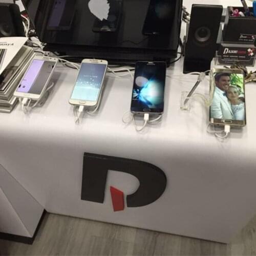 3 set/lot) cellphone store desktop anti shoplifting alarms display 10 in 1 centralization charging secure demo exhibition