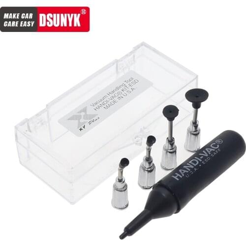 4 in 1 Mini IC SMD Pick-up Vacuum Sucking Pen Soldering Pump Sucker Tool with 4 Suction Headers for Capacitor Resistor Chip
