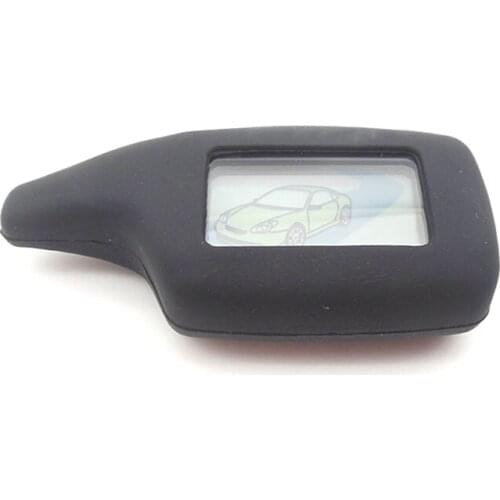 M5 LCD Remote Control Key Fob + Silicone Key Case For Russian 2 Way Car Alarm System Scher khan M5 Scher-Khan Magicar 5