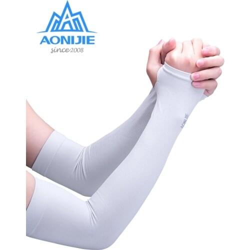 AONIJIE UV Sun Protection Cooling Arm Sleeve Cover Arm Cooler Warmer For Gloves Running Golf Cycling Driving Ice Fabric
