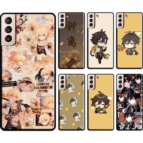 Genshin Impact Zhongli Cover For Samsung Galaxy S20 FE S21 Ultra Note 20 Note 9 10 S8 S9 S10 S20 Plus Phone Case