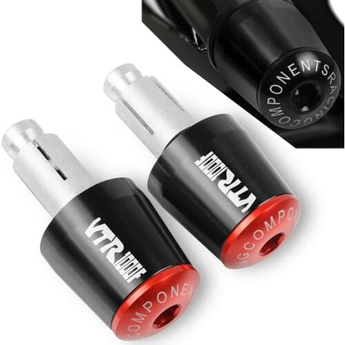 For Honda VTR1000F Firestorm 1998 1999 2000 2001 2002-2005 7/8" 22MM Motorcycle Hand Bar Ends Slider Handle Bar End Grips Cap