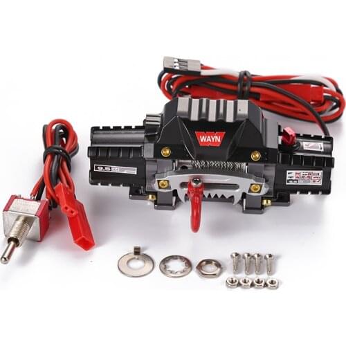 Rc Car Double Motor Winch W/remote Control Wire Switch For 1/8 Rc Crawler Car Suitable For Hsp Redcat Traxxas Tamiya Hpi Axial
