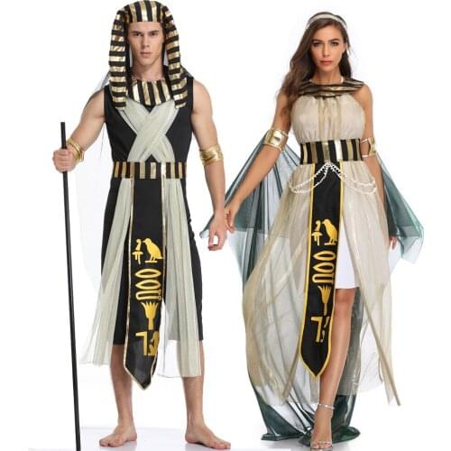 Halloween Egyptian pharaoh Cosplay Costumes Cleopatra Dress Stage Opera Performance Costume
