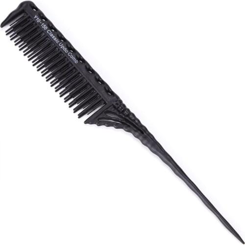 Rat Tail Teasing 3-Row Teeth Styling Hair Comb Anti Static Brush Travel Backcombing Hairdressing Detangling Tool Heat Resistance