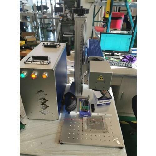 MOPA JPT M7 detachable Fiber laser marking engraving machine 80w 175*175mm BY-80GS Metal Aluminum Plastic marking machine