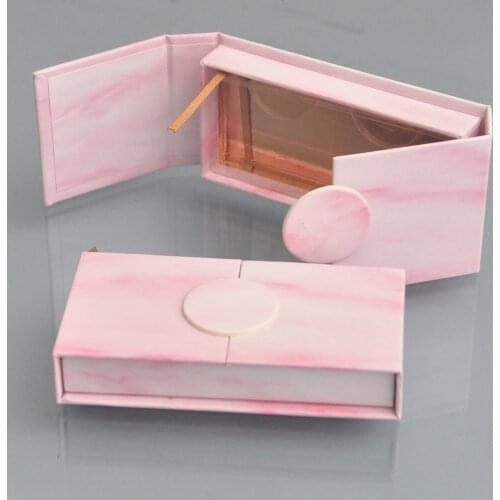 Wholesale Eyelashes Box Package Lash Boxes Package Custom Book style Pink 25mm False Eyelashes Makeup Storage Case bulk Vendors