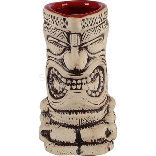 Originality Cocktail Wine Glass Elephant Ceramics Cup Tiki Mug Hawaii Wine Glass Restaurant Bar Personality Wine Cup Decorate