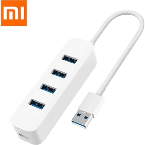 Original Xiaomi USB3.0 HUB Adapter 4 Universal Port 350MB/s USB 3.0 Gigabit Adapter Docking Station For Tablet Computer Laptop