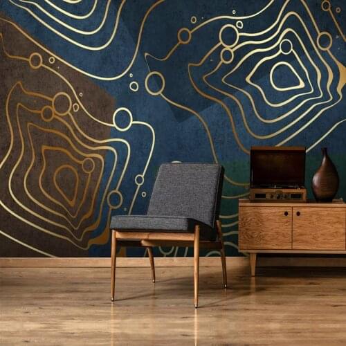 Custom Mural Wallpaper 3D Stereo Personality Abstract Geometry Luxury Mural Living Room Bedroom Self-Adhesive Removable Sticker