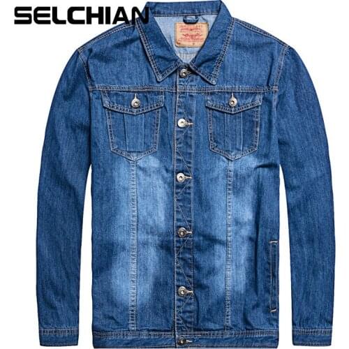 Мужские джинсовые куртки SELCHIAN China At AliExpress