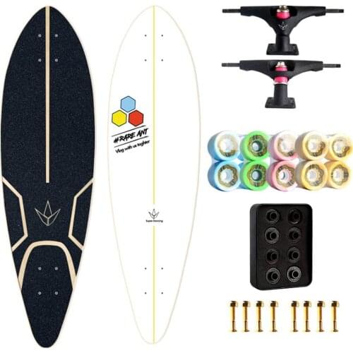 Land Surfing Skateboard , Maple Skateboard 35 Inches Long Skateboard, City Road Carver Land Cruiser ,The Best Choice for Surfers
