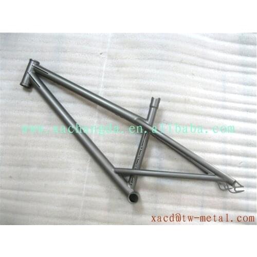 Customized Titanium BMX bicycle frame special seat tube design Ti BMX bike frame made XACD special style Ti BMX bike frame