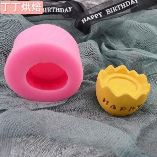Sugarcraft Christmas Egg Shape Birthday Candle Mold Silicone Fondant Cake Decorating Baking Tools Chocolate Gypsum Clay Moulds