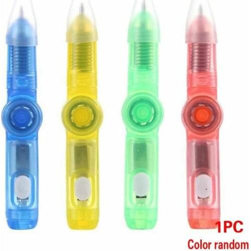 LED Pen Ball Fidget Spinner Hand Top Glow In Dark Light EDC Stress Relief Toys Kids Toy Gift School Fidget Spinner
