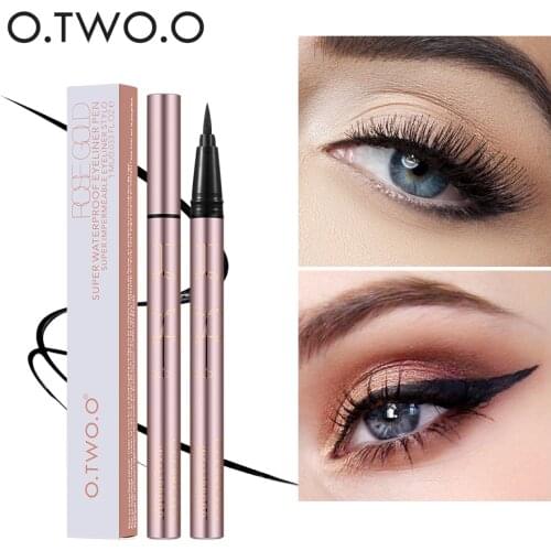 O.TWO.O Waterproof Liquid Eyeliner Black Long Lasting Eye Liner Pencil Beauty Cat Style Women Beauty Eyes Makeup Cosmetics Tools