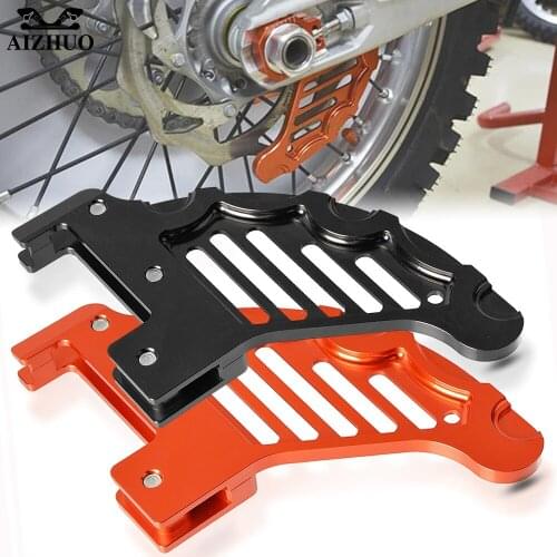 Rear Brake Disc Guard Motorcycle CNC Rear Brake Disc Guard Potector For EXC 125 200 250 300 450 EXC EXCR 2003 2004 2005 2006