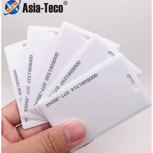 10PCS 1.8mm EM4100 Tk4100 125khz Access Control Card Key RFID chip id attendance card school induction id rice card