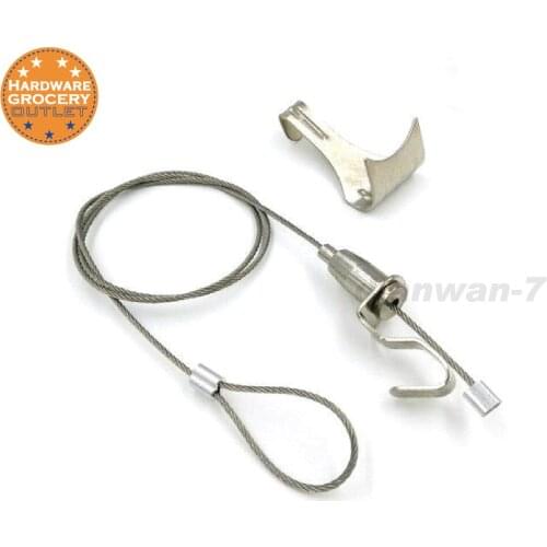 0.5m 2pcs Exhibition Art Hanging System Gallery Large Picture/Photo/ Paint Display Kit Stainless Steel Wire Molding Hook Hanger