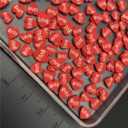 60g Heart Polymerclay,Soft Clay Sprinkle For Kids Diy/Craft Diy Making/Nail Art/Scrapbook Decoration/Craft Filler wholesale