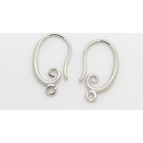 Free shipping HOT Wholesale 10pcs 925 Sterling Silver Hook Earring Earwire DIY Jewelry Finding Accessories