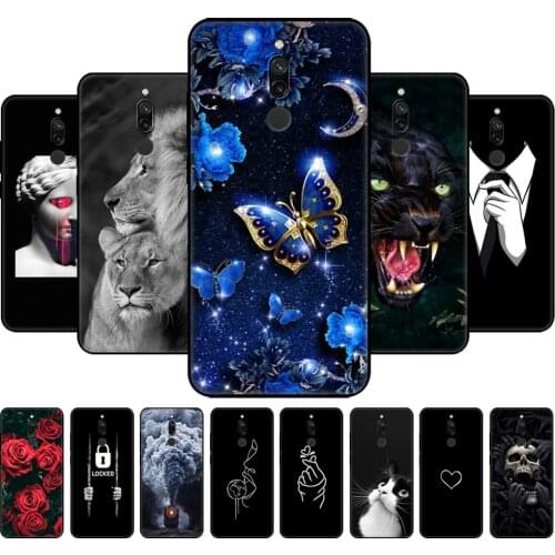For xiaomi redmi 8 case soft silicon back phone cover on redmi 8 bumper hongmi 8 shell bag redmi8 coque black tpu case