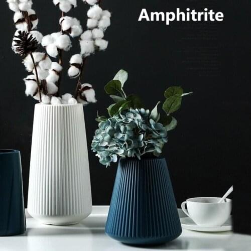 Decorative Wedding Flower Vases Antique Plastic Vases For Homes Ceramic And Hydroponic Plants Home Accessories